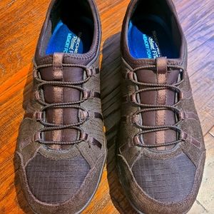 Skechers Women's Relaxed Fit Memory Foam Brown Size 10 Slip-on Shoes